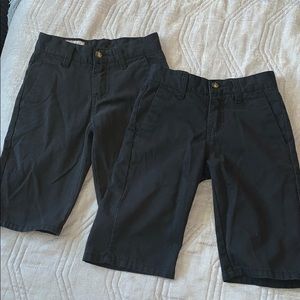 Two Pairs- Volcom Boys Black Shorts